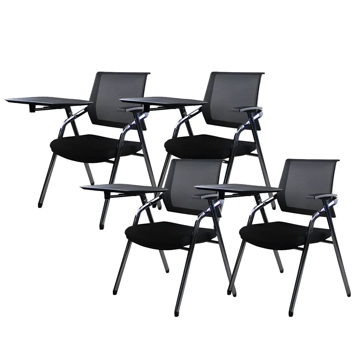 Ergonomic Modern Mesh Conference Black Office Chair Image - 34