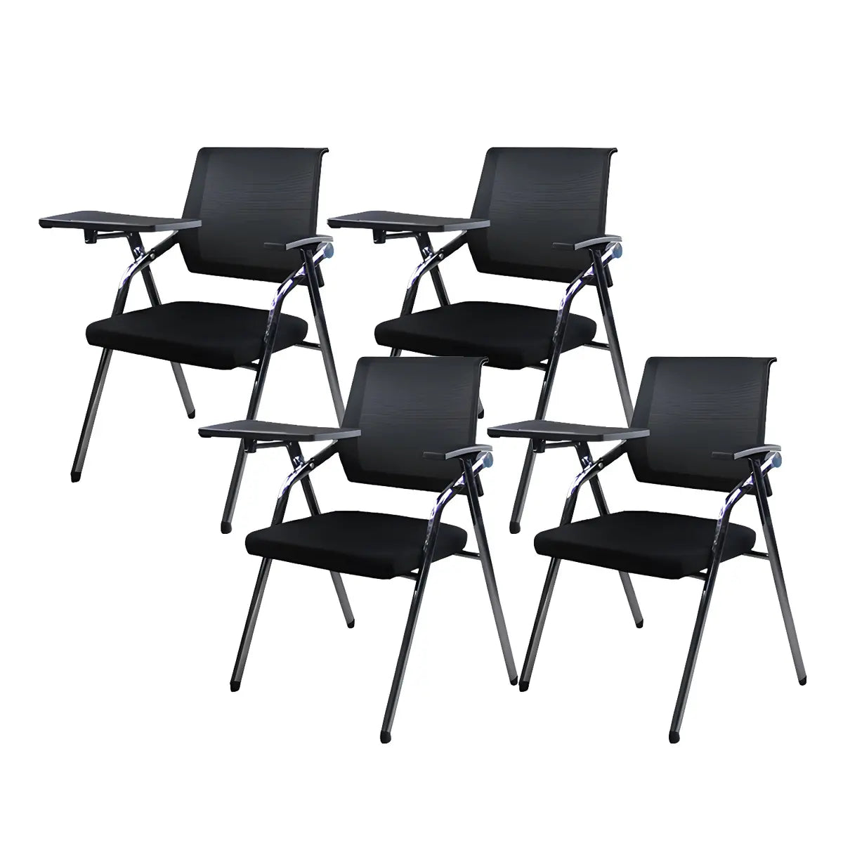 Ergonomic Modern Mesh Conference Black Office Chair Image - 37