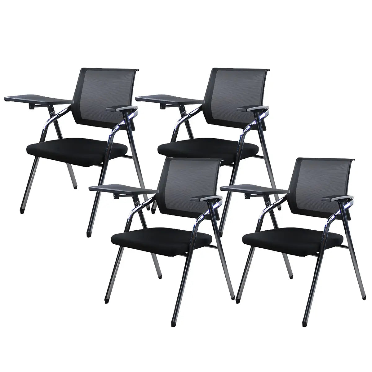 Ergonomic Modern Mesh Conference Black Office Chair Image - 40