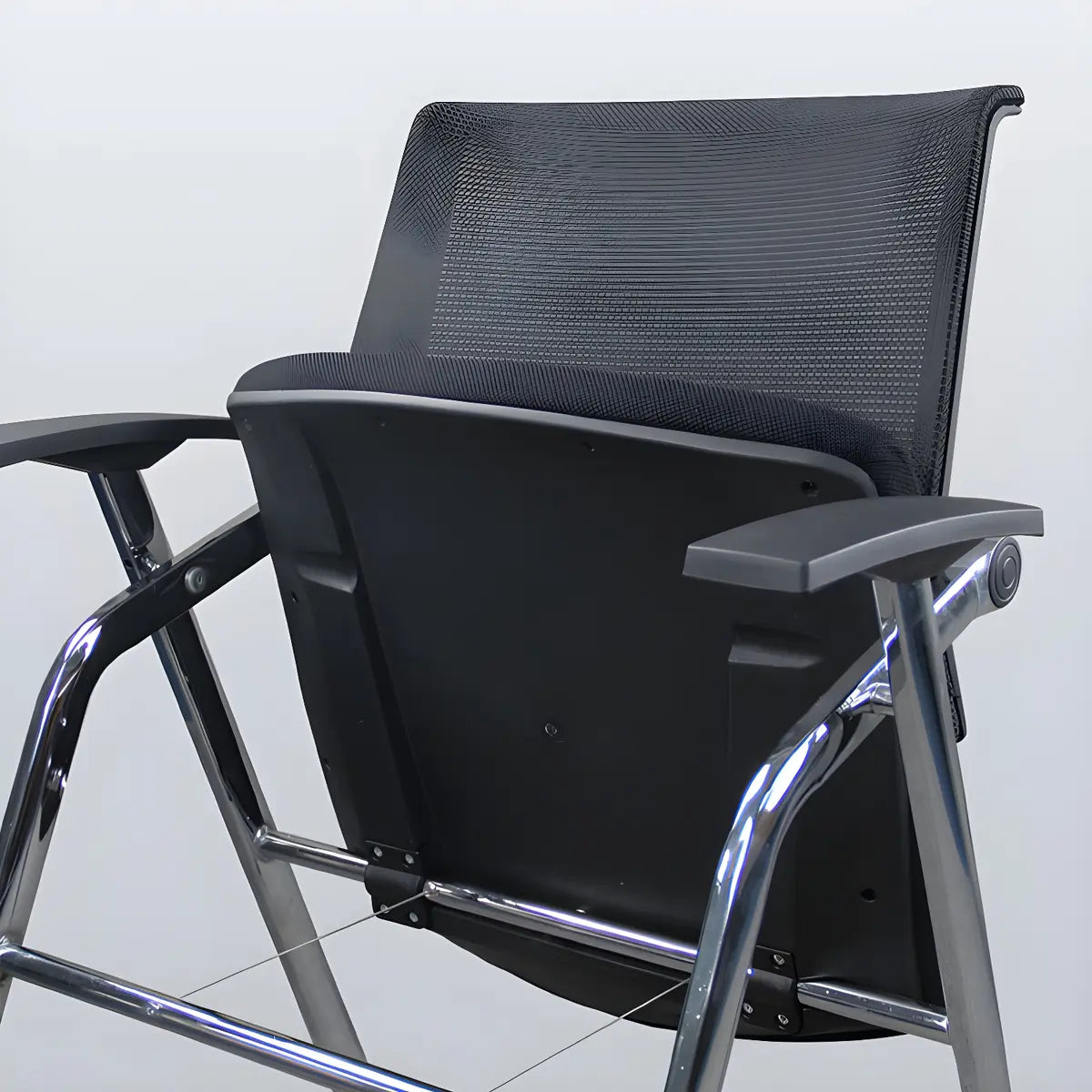 Ergonomic Modern Mesh Conference Black Office Chair Image - 8