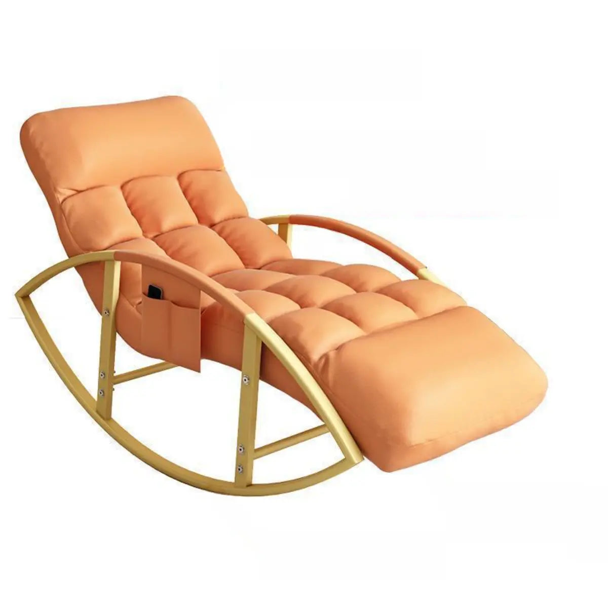 Ergonomic Stain Resistant Track Arms Rocking Chair Image - 9