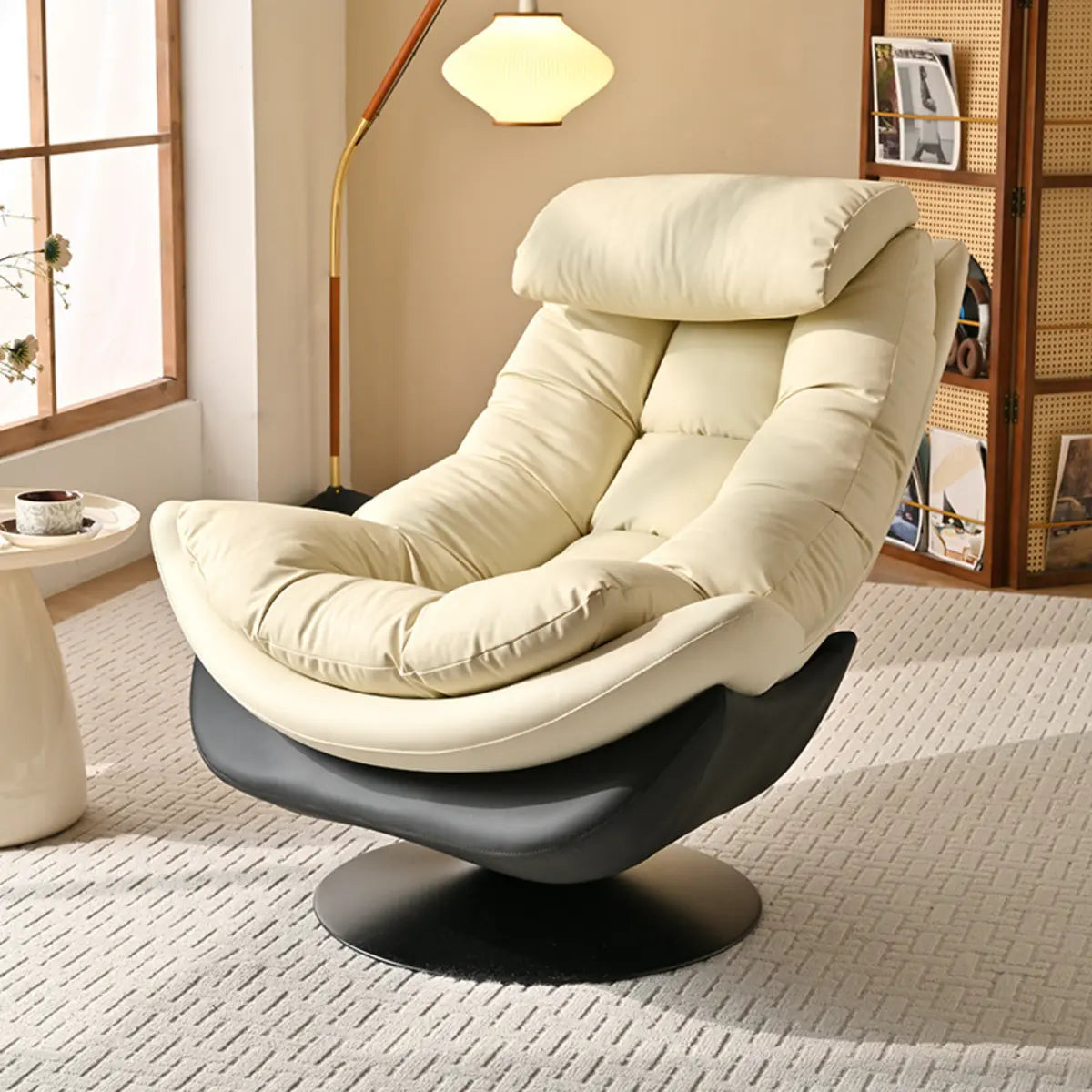 Ergonomic Swivel Reclining Silicone Rubber Lounge Chair Image - 1