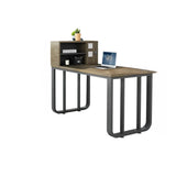 Executive Rectangular Wood Gray Storage Office Furniture Set Image - 11