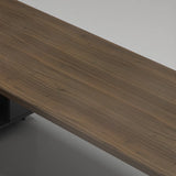 Executive Wood Storage Long Deep L-Shaped Computer Desk Image - 9