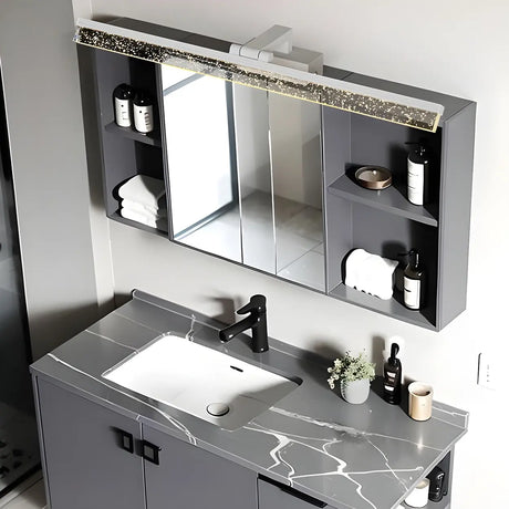 Exquisite Adjustable Clear Rectangular Vanity Lights Image - 1