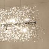 Exquisite Branch Crystal Island Ceiling Light Fixture Image - 12