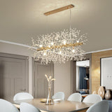 Exquisite Branch Crystal Island Ceiling Light Fixture Image - 2