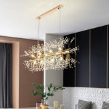 Exquisite Branch Crystal Island Ceiling Light Fixture Image - 3