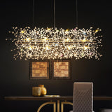 Exquisite Branch Crystal Island Ceiling Light Fixture Image - 4