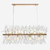 Exquisite Branch Crystal Island Ceiling Light Fixture Image - 5