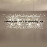 Exquisite Branch Crystal Island Ceiling Light Fixture Image - 9