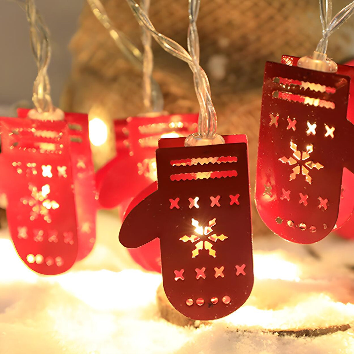 Exquisite Christmas Decor Snowman LED String Light Image - 14