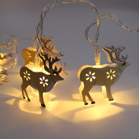 Exquisite Christmas Decor Snowman LED String Light Image - 2