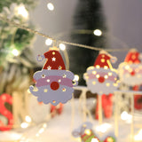 Exquisite Christmas Decor Snowman LED String Light Image - 3