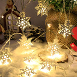 Exquisite Christmas Decor Snowman LED String Light Image - 7