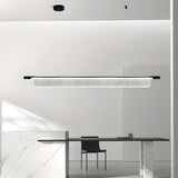 Exquisite Clear Rectangle Kitchen Island Pendant Light Image - 6