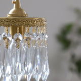 Exquisite Gold Angel Crystal Pendant Light Sconces Image - 7