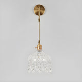 Exquisite Gold Crystal Hanging Pendant Wall Sconce Image - 12