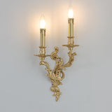 Exquisite Gold Metal Candle Wall Sconce Light Image - 10