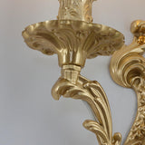 Exquisite Gold Metal Candle Wall Sconce Light Image - 11