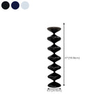 Exquisite Gourd Column Glass and Metal LED Floor Lamp #size