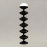 Exquisite Gourd Column Glass and Metal LED Floor Lamp Image - 3