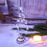 Exquisite Modern Silver Christmas Tree LED Table Lamp Image - 2