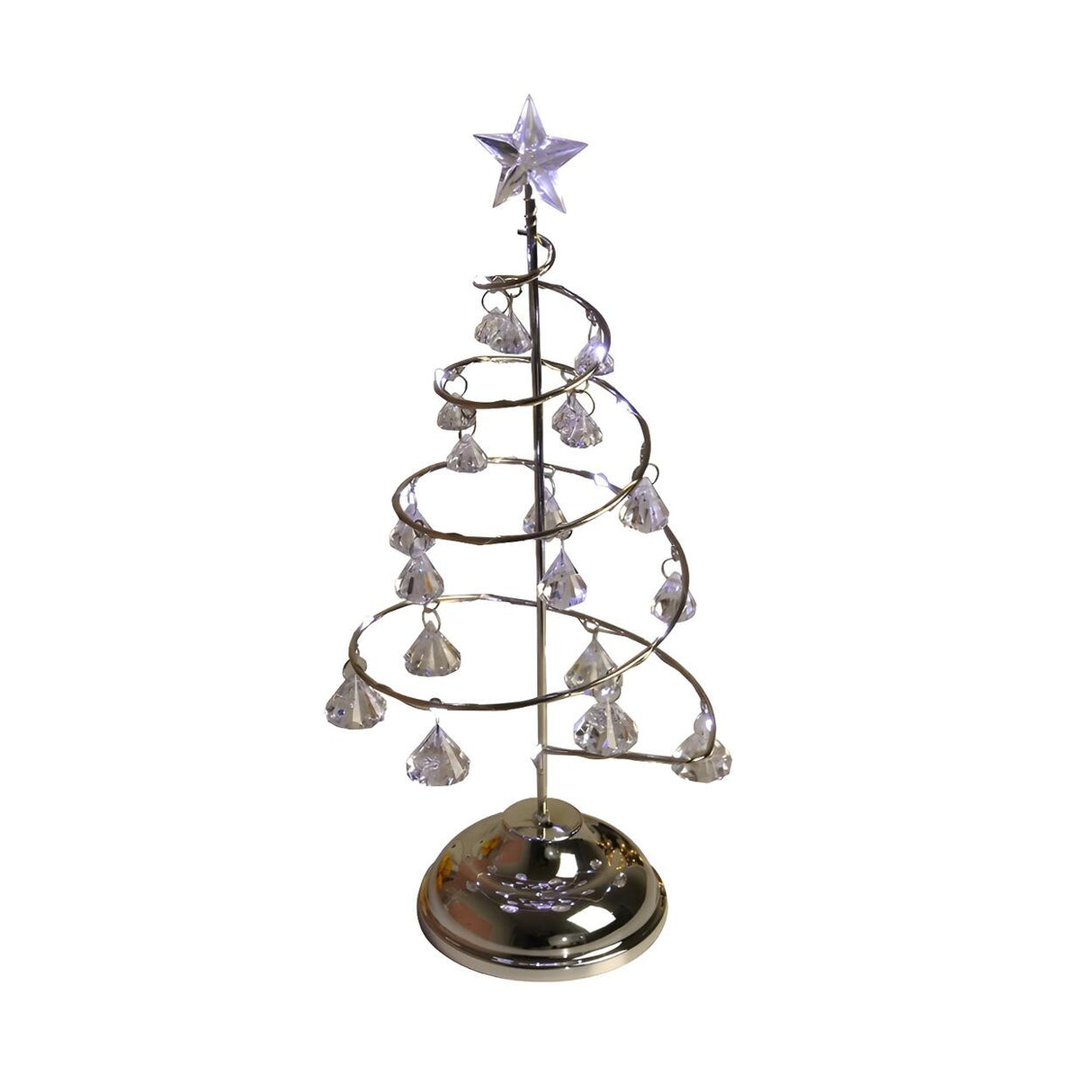 Exquisite Modern Silver Christmas Tree LED Table Lamp Image - 3