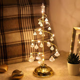 Exquisite Modern Silver Christmas Tree LED Table Lamp Image - 5