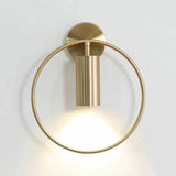 Exquisite Rotating Gold Cylinder Bedroom Wall Sconce Image - 7