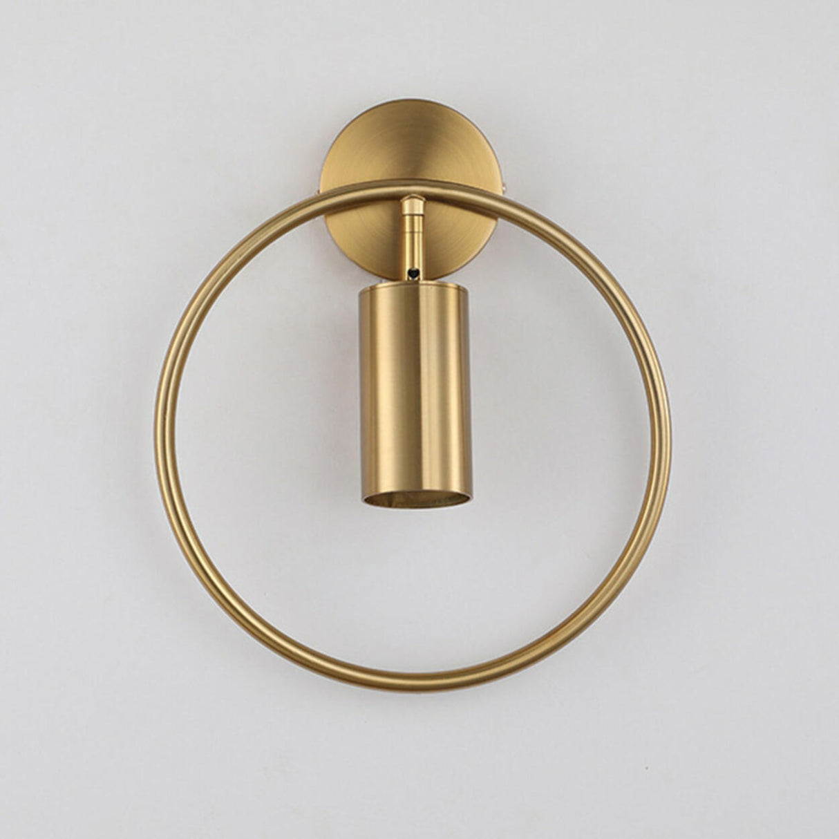 Exquisite Rotating Gold Cylinder Bedroom Wall Sconce Image - 9