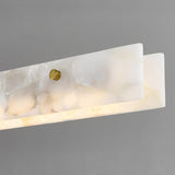 Exquisite White Rectangular LED Island Hanging Light Image - 7