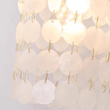 Exquisite White Shell Cylinder Bedside Wall Light Image - 9