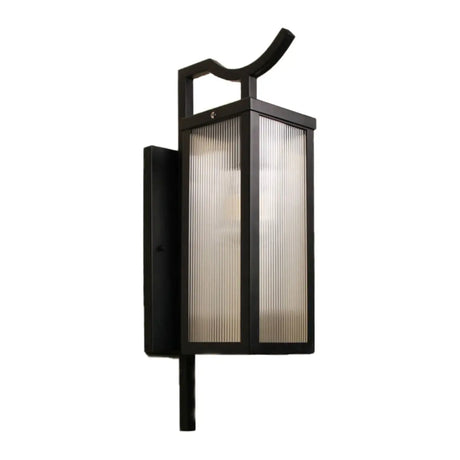 Exterior Bronze Geometric Steel LED Wall Sconces Image - 5