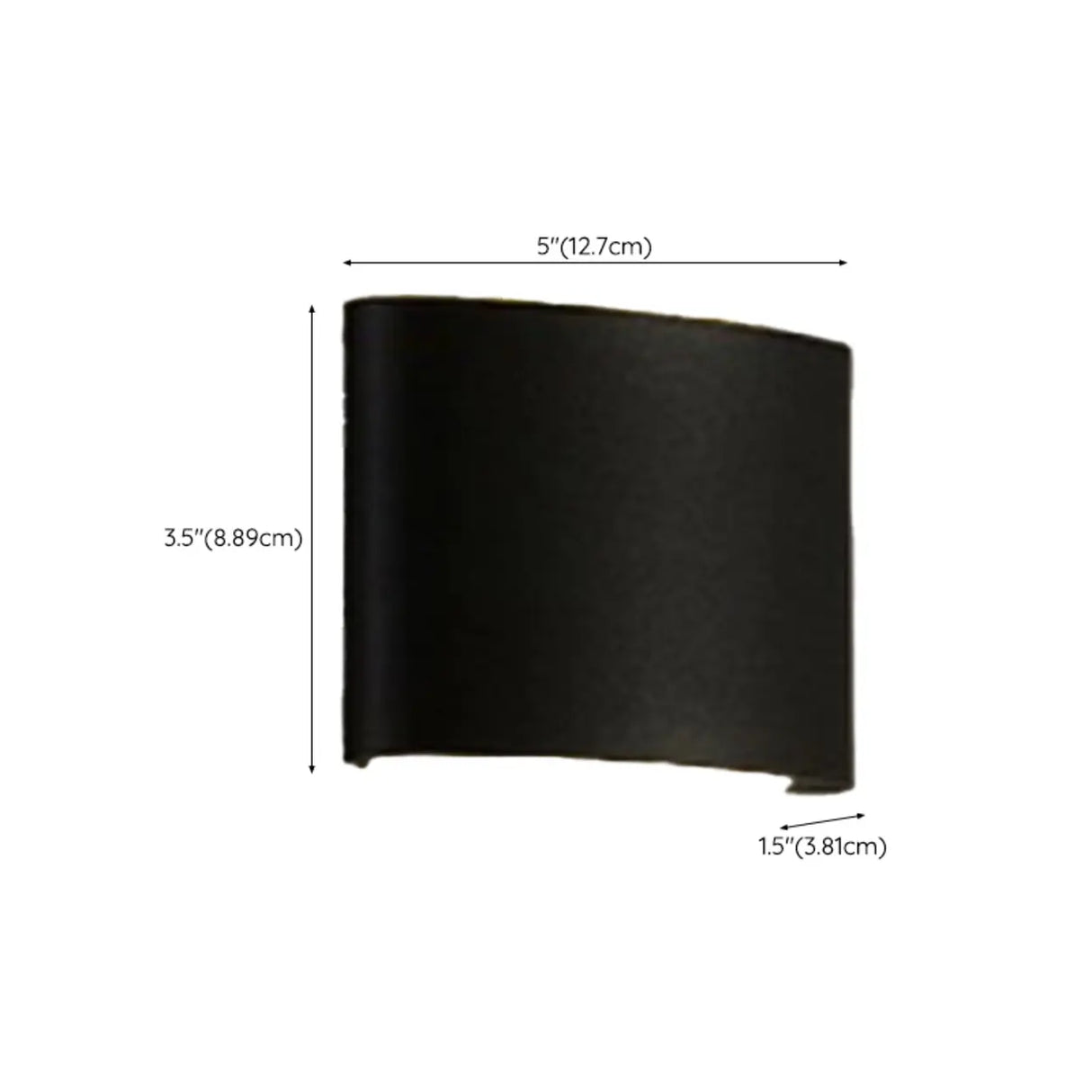 Exterior Metal Cylinder Black LED Up Down Wall Sconce Image - 19