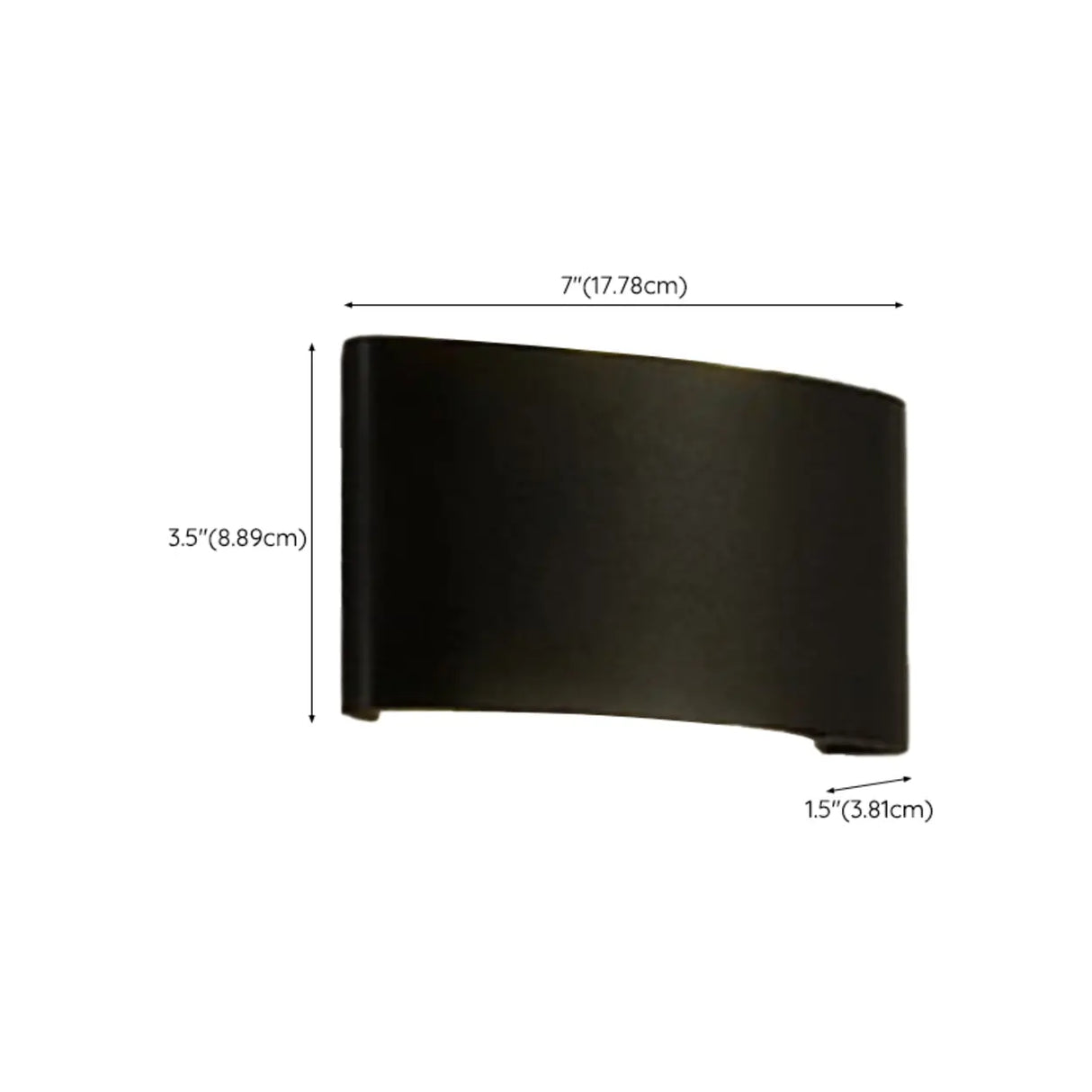 Exterior Metal Cylinder Black LED Up Down Wall Sconce Image - 20