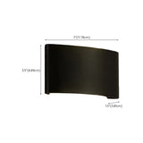 Exterior Metal Cylinder Black LED Up Down Wall Sconce Image - 20