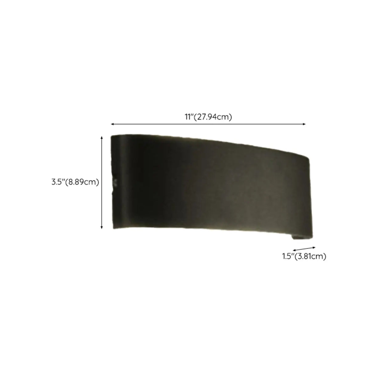 Exterior Metal Cylinder Black LED Up Down Wall Sconce Image - 22