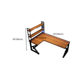 Exterior Shelving Steel Sled L-Shaped Writing Desk Image - 15