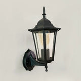 External Bronze Mini Vintage Lantern Metal Wall Lamp Image - 10