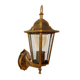 External Bronze Mini Vintage Lantern Metal Wall Lamp Image - 5