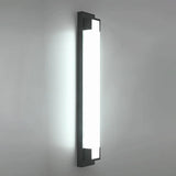 External Modern Black Geometric Metal LED Wall Light Image - 5