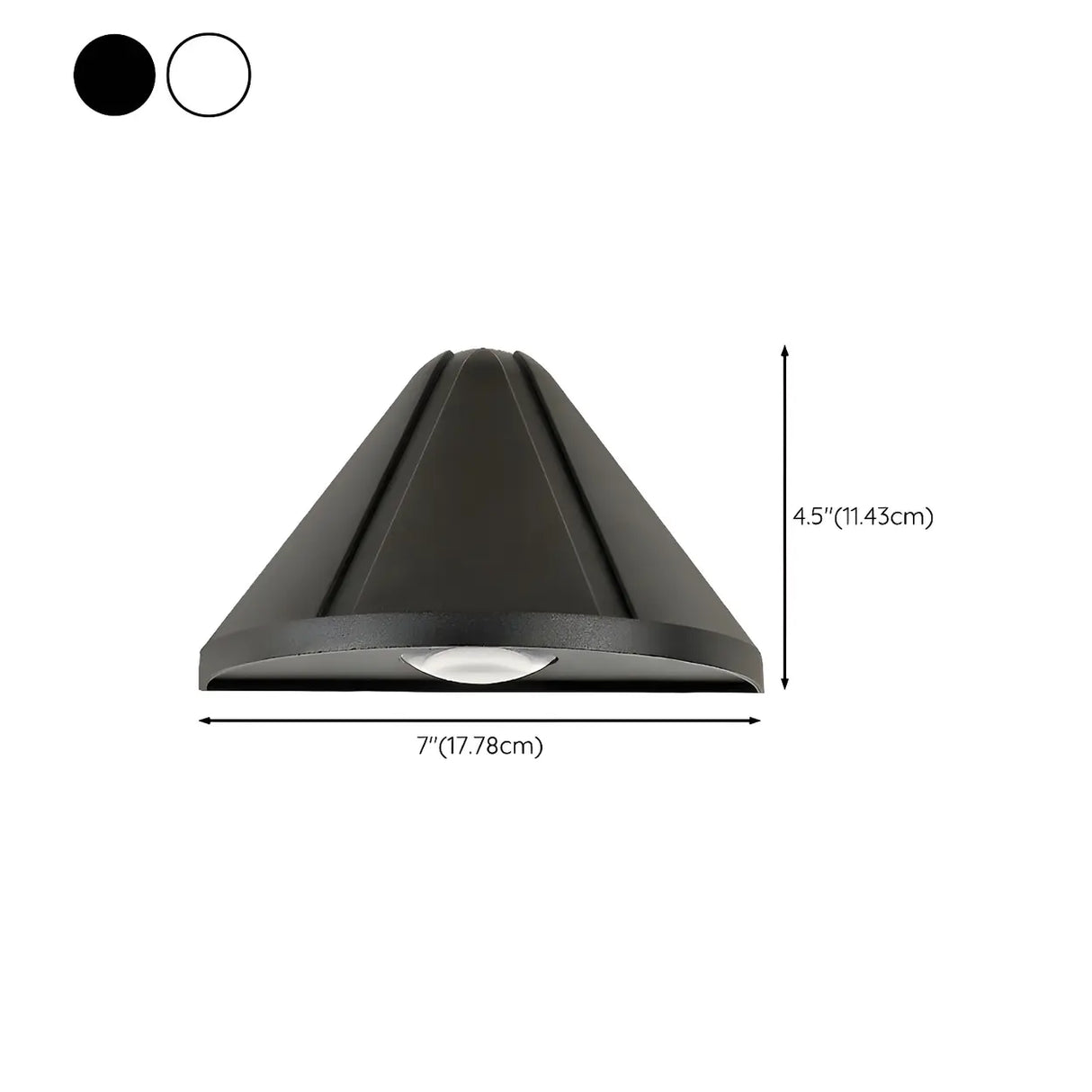 External Waterproof Modern Cone Metal Wall Sconce 