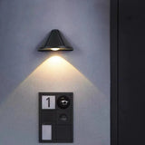 External Waterproof Modern Cone Metal Wall Sconce Image - 2