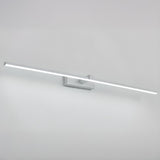 Extra Wide Black LED Bathroom Vanity Mirror Light Image - 18