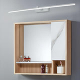 Extra Wide Black LED Bathroom Vanity Mirror Light Image - 8