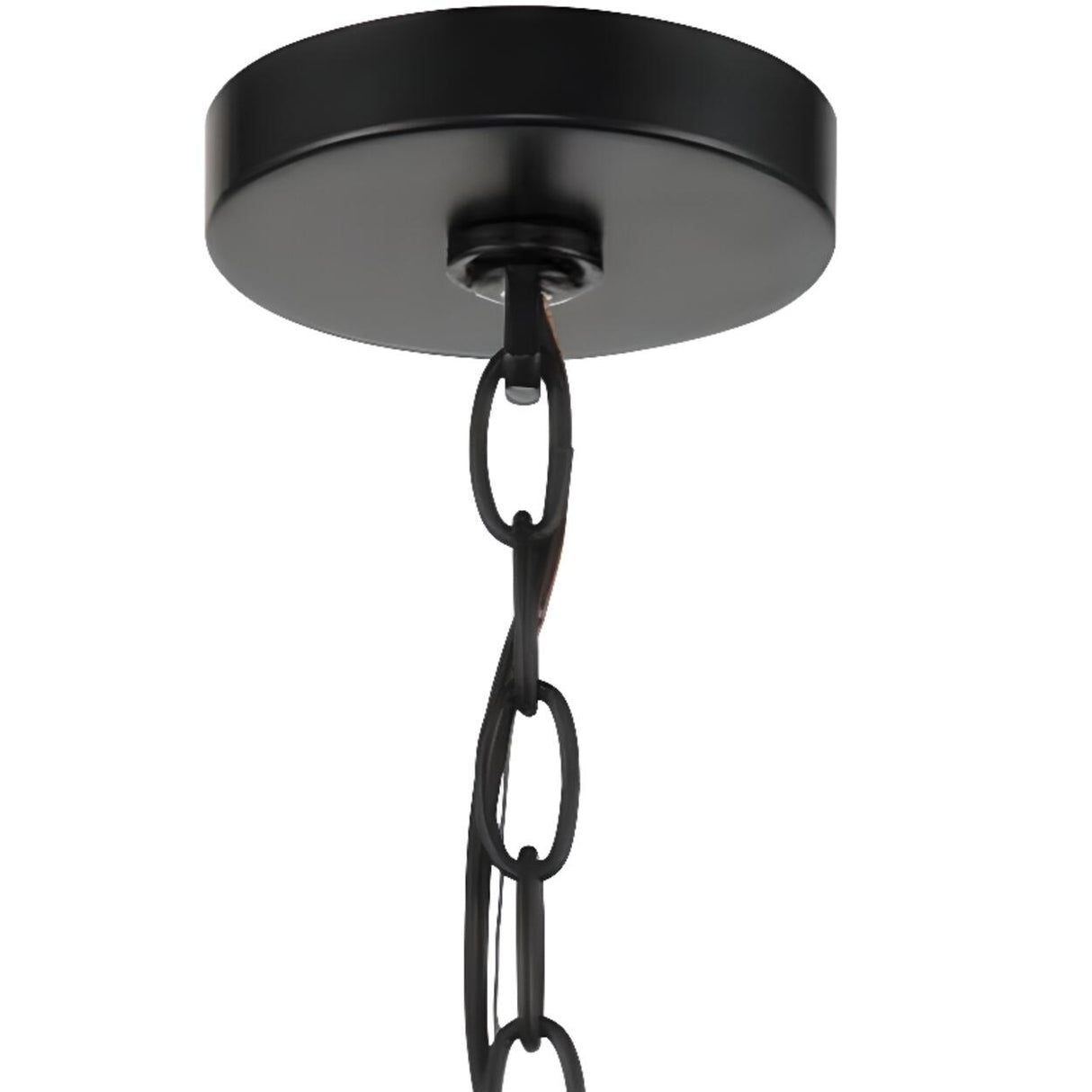 Farmhouse Black Candle Chandelier Adjustable Height Image - 14