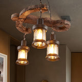 Farmhouse Rustic Restaurant Anchor Lantern Chandelier Image - 3