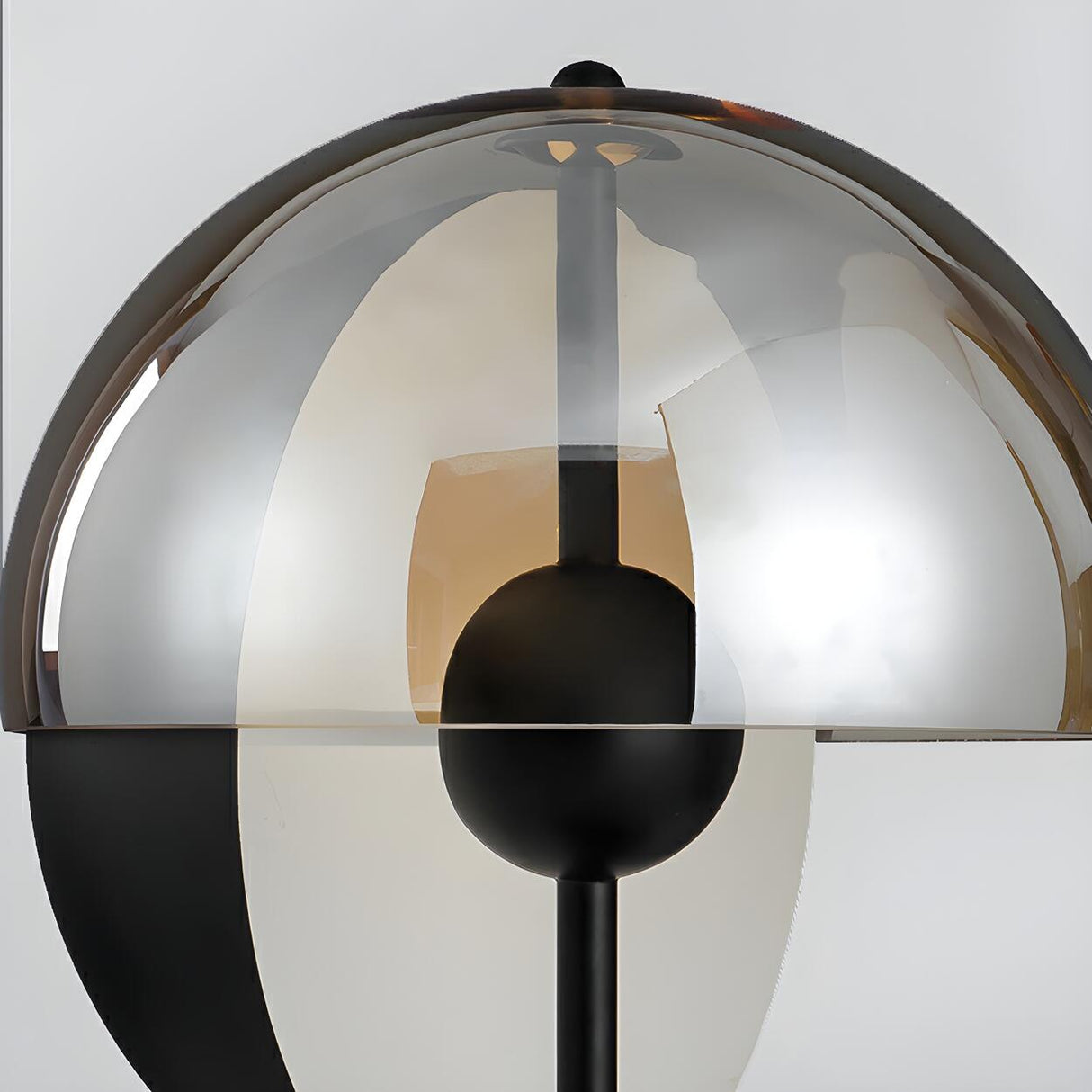 Fashion Art Translucent Dome Shade LED Metal Table Lamp Image - 8