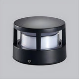 Fashion Black Column Metal Outdoor Pillar Table Lamp Image - 8